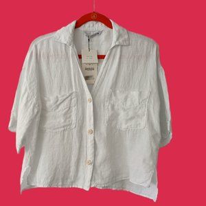 Zara woman classic white shirt size M 😊🤍